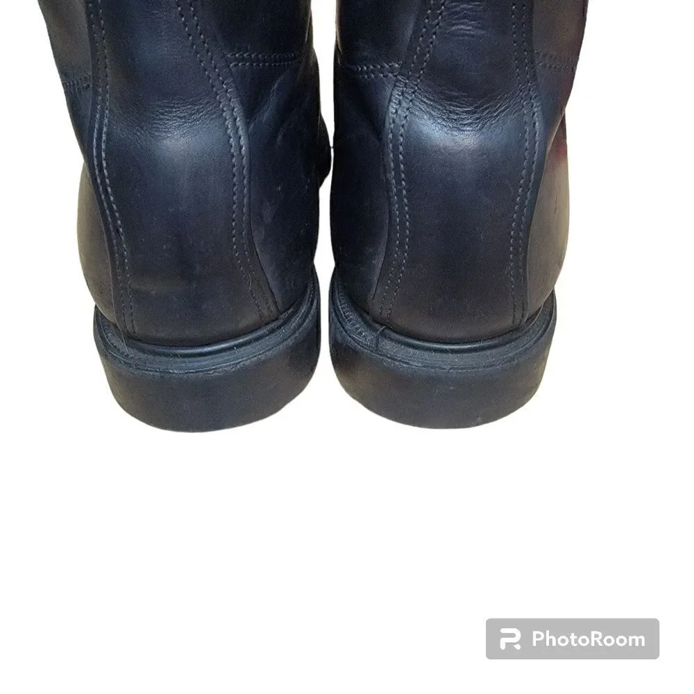 COPY - Red Wing Men's Black Leather Gore-Tex  Steel Toe Work Boots. Size 12